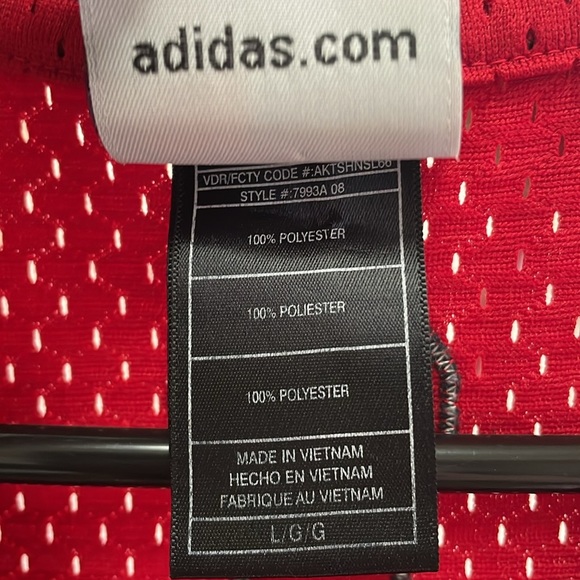 Raptors - NBA Basketball Adidas Jersey - Parker  18 - Red- Large +2 Length - Picture 4 of 16